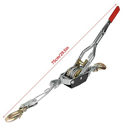 Dioche Argano Manuale a Fune, Argani a Cricchetto, Argano Manuale Estrattore di Filo Corda a Cricchetto stringere Strumento a Mano PARANCO VERRICELLO(4T)