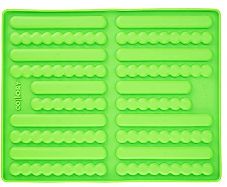 Collory® Silikon Backmatte Hundekekse Sticks (16 cm), Knabberstangen, Kaustangen als Hundesnack, Riegel, Backform Müsli Riegel, Snack für Mensch und Tier