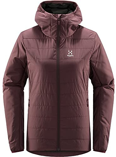 HAGLOFS 605387_4W2 MIMIC SILVER HOOD WOMEN Jacket Women's BURGUNDY BROWN Size S