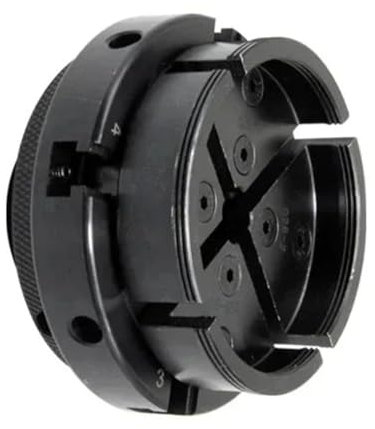 Step 4 100mm Wood Lathe Chuck M33 M18 1 Inch 4-Jaw Self Centering Woodworking Machine Tools Accessory (Round Jaw)