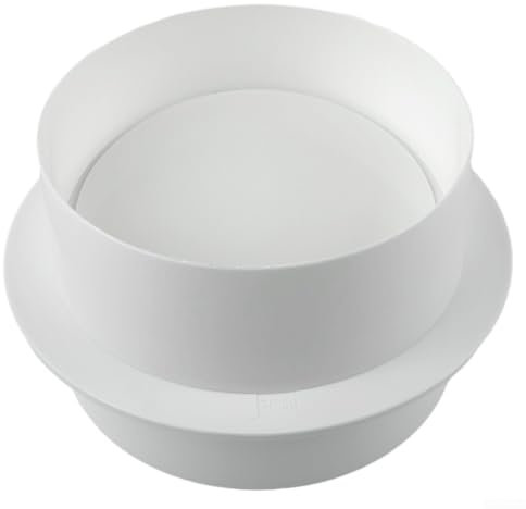 Zilimontt Clapet anti-retour en PVC pour salle de bain et cuisine, tuyau rond en PVC, différentes tailles, amortisseur de refoulement, ventilateur extracteur d'air arrière pour volet de salle de bain