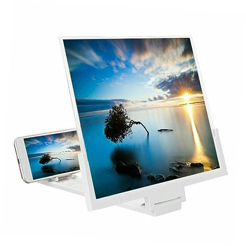 COLLBATH Video Amplifier for Smartphones Foldable Phone Screen Magnifier Pulling Rack for Elderly Boys and Girls Office Use