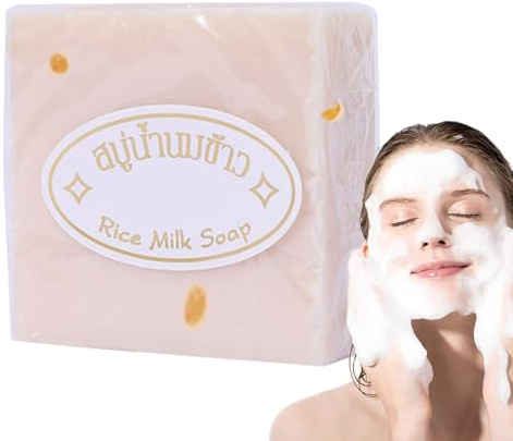 Rice Milk Soap Bar - Natural Thai Herbals Soap, Handmade Brightening Soap | 3pcss Moisturizing Face And Body Wash With Rice Extract, Nourishing Bath Soap For Kids, Adults, Sensitive Skin