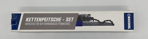 Büchel Kettenpeitsche Set Inkl 2 Zahnkranzabzieher - Fahrrad Werkzeug für alle gängigen Kassetten & Naben mit rutschfestem Griff - Kassettenabzieher für Freilauf & schneller Ritzelwechse