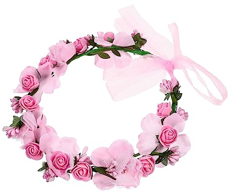 EPIGEIST Blomsterkrans Bröllopsdiadem För Brud Syntetisk Blomsterkrans Med Exklusiv Design För Festliga Tillfällen Och Fototillfällen