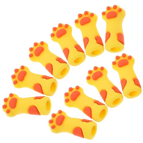 Beaupretty Protectores de Alicates de Uñas de Silicona Forma de Pata de Gato, 10 Piezas, Cobertura Total para Manicura y Pedicura, Fácil de Limpiar