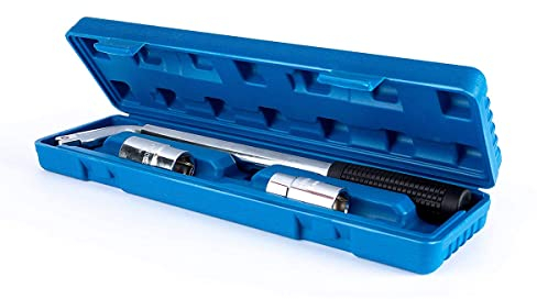 2Pcs Teleskop Steckschlüssel Ausziehbare Radhalterung mit 17-19mm 21-23mm Standard Steckdosen Schraubenschlüssel für Auto Van Truck Reservereifen Breakdown Notfall-Tools für Reifenwechsel Pannenhilfe