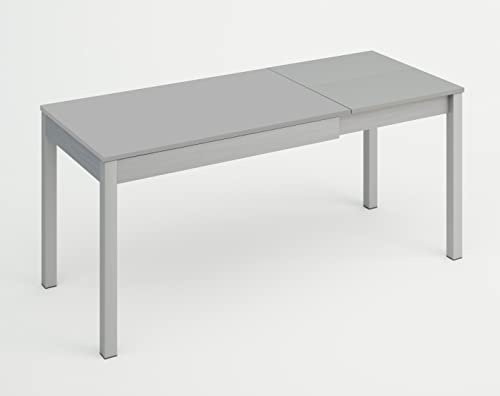 Mesa Extensible de Carro Laminado Gris