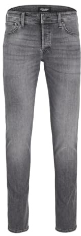 JACK & JONES Vaqueros para Hombre, Black Denim 1, 34W / 30L