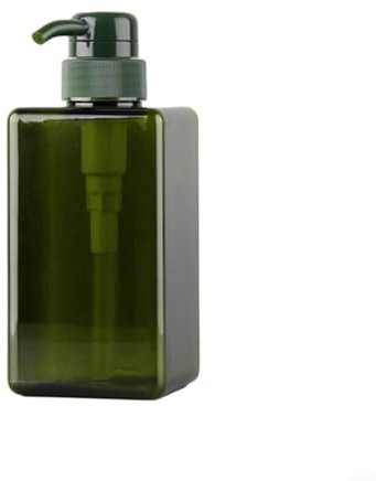 Dispenser di sapone da 150 ml con pompa in schiuma per shampoo e sapone per le mani in bagno e cucina (verde)