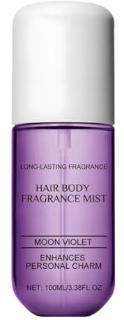 Spray corporal, 100 ml, aroma de flores de violetas de larga duración para el cabello, perfume corporal para mujer, para hombres, baño, viajes, piel, belleza, citas en casa