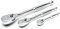 SATA ST13975 Lot De 3 Clés À Cliquet Professionnelles 1/4, 3/8 Et 1/2 120P Avec Interrupteur Marche/Arrêt Et Double Griffe 60 Dents Tête Goutte À Goutte Heavy Duty