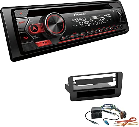 Pioneer DEH-S320BT 1-DIN Autoradio Bluetooth CD-Tuner USB Spotify inkl. Einbauset kompatibel mit Audi A1 ab 2010 schwarz ohne Canbus
