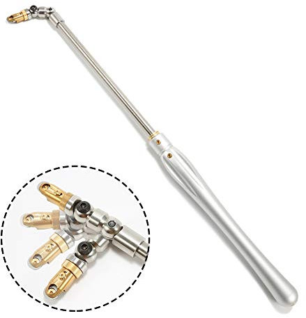 BomDog Scalpello per Tornio, Utensili per Tornitura Del Legno con Punta in Metallo Duro, Utensile per Scalpello per Tornio con Giunto Regolabile ad Angolo Di 180°, Taglierina per Inserti Rotondi in