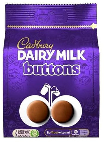 3 x Dairy Milk Giant Buttons Chocolate Bag 119g Delicious Tasty And Twisty Treat Gift Hamper For Birthday,Christmas
