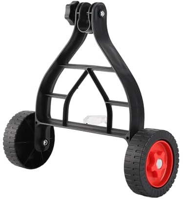 Ruota Ausiliaria per Tosaerba, Ruote di Supporto Regolabile per Ruota Ausiliaria per Risparmio di Manodopera per Trimmer in Cordle (BLACK)