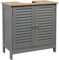 WESTHL Under Sink Bathroom Cabinet,Floor Standing Storage Cupboard Basin Unit with 2 Doors,Pedestal Under Sink for Washbasins with Feet,Storage Cupboard Kitchen Organiser Furniture
