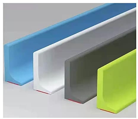 Silicone Shower Seal Strip Folding Door Water Barrier 8m (314 Inch) Kitchen Countertop Edge Protector White Waterproof Tape for Bathtub & Shower Enclosure