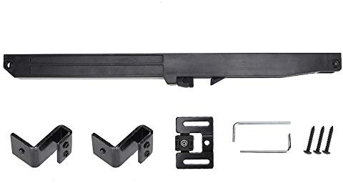 Aigend Amortiguador de amortiguación: elevador ajustable Puerta corredera Amortiguador de amortiguación para puerta de granero deslizante (negro)