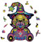 OSDUE 100 PCS Animal Shape Wooden Jigsaw Puzzle, 3D Colorful Bear Puzzle, Family Game Play Collection (16 * 23.4cm)
