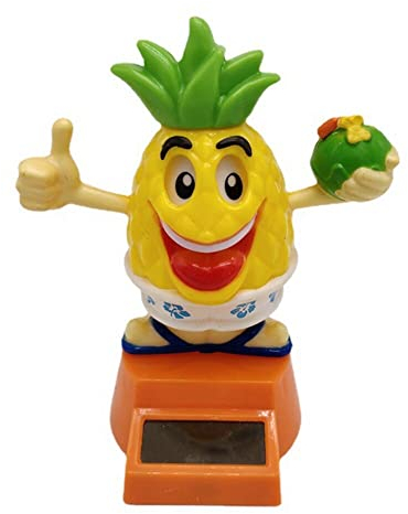 ISAKEN Solar Wackelfigur Solarfigur für Auto Dekofigur Auto Auto Figur Armaturenbrett Solar Solar Swing Schwingt Spielzeug Auto Ornamente Auto Dashboard Deko für Tabelle,Die Fensterbank, Auto