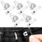 Hook and Eye Fastenings for Clothes, 5 Pack Trouser Fasteners Hook and Bar Fastener Closures for Repairing Trousers, Sewing, Repairing Dress, Skirts(silver)