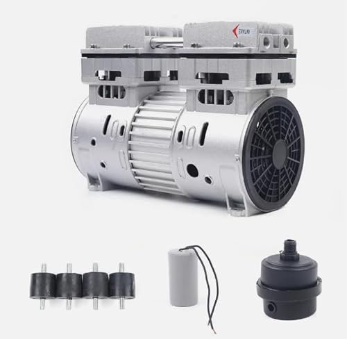 Compresseur d'air sans huile 750 W/1HP 145 l/min - Pression 8 bars - Fonctionnement silencieux - Moteur en cuivre complet - Faible bruit