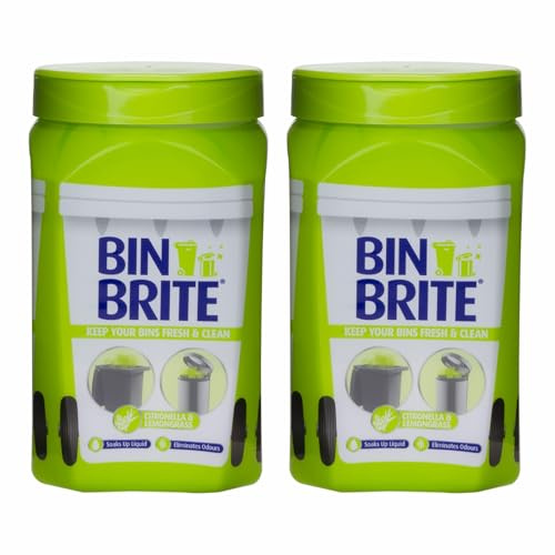 JMS we create smile - Citronella & Lemongrass Bin Freshener Odour Deodoriser Powder (Pack of 2) 500g Multi-Purpose Cleaner Odour Destroyer