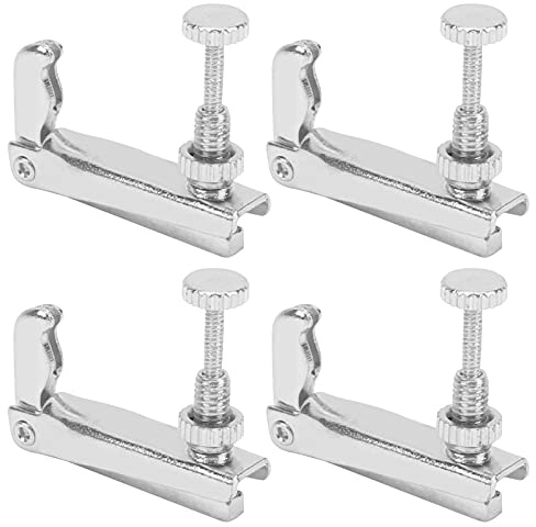 Violin Cello Fine Tuners 3/4 4/4 Strängverktygsersättning Instrumenttillbehör för Musikälskare (Silver)