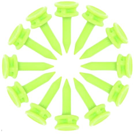 JFGDVW 100 Pcs Small Golf Tees Plastic, Small Green Golf Tees, Highly Visible Bright Colors,Reusable Castle Tees,For Golf Enthusiast Gift (Green)
