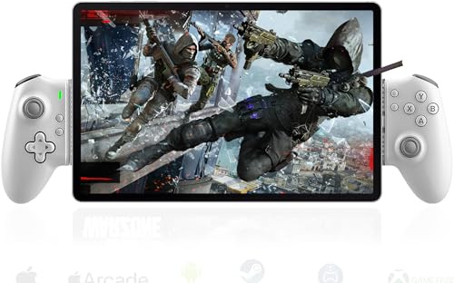 Megadream USB C Game Controller für iPad/Tablet (6.7-11in kompatibel), Plug and Play Gamepad Joystick, Remote Play Controller für PS5/Xbox/PC, Cloud Game, Hall Rocker/Trigger, Passthrough Charging