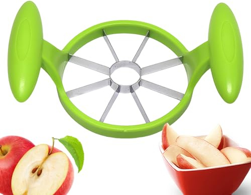 Coupe-Fruit | Diviseur Manuel Anti-Dérapant en Acier Inoxydable | Dénoyauteur De Légumes | pour Fruits Légumes Poire Ananas Salade Restaurant Extérieur Pique-nique Préparation des Repas