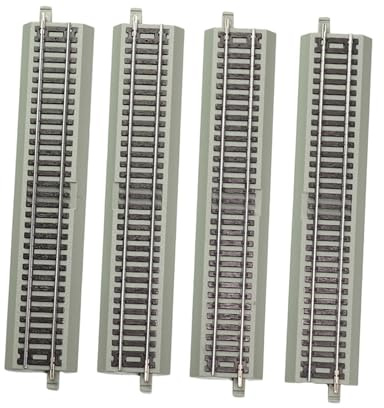 SZLIFE 4 Pezzi di binari in Ho Fai da Te, Gioco Realistico, binari sostitutivi per trenini in per 1:87, per Compleanni, scuole materne, Dritto
