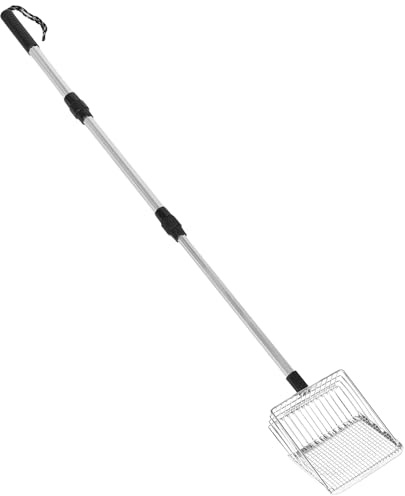 SOIMISS Pala Setacciatrice per Cenere Regolabile in Metallo, Attrezzi per Caminetti e Forni a Legna, Paletta per Carbone Resistente Alta Temperatura, Accessori per Pulizia Braciere