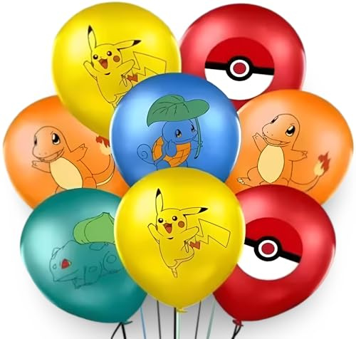 Pokémon festtillbehör | 15+ år | 10 x ballonger | Mix 3