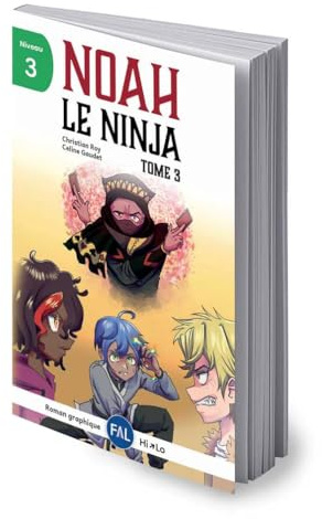 Noah le ninja - tome 3 - roman graphique HI-LO en noir et blanc