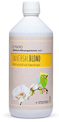 Effektive Mikroorganismen aktiv universalBlond - EMa - EM aktiv - DIMIKRO® 1 l - gebrauchsfertig für Haushalt & Garten - 100% vegan & natürlich