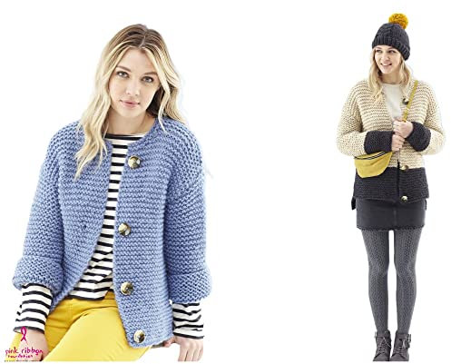 King Cole 5526 Knitting Pattern Womens Very Easy Knit Sweater and Cardigan in Timeless Super Chunky