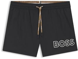 BOSS Mooneye Costume a Pantaloncino, Nero, L Uomo