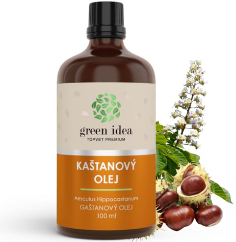 Green idea - ROSSKASTANIENÖL bei Krampfadern, Hämorrhoiden, Besenreiser, schwere Beine | Venenschatz | mit Rosskastaniensamen- und Blütenextrakt - Hämorrhoidenöl mit Rosskastanienextrakt 100 ml