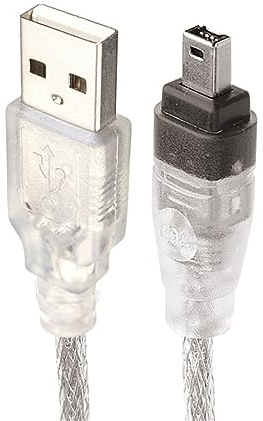 xiwai Cavo adattatore USB a Firewire IEEE 1394 a 4 poli iLink per Sony DCR-TRV75E DV