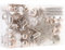 Sea Team 130-Pack Assorted Shatterproof Plastic Christmas Ball Ornaments Set, Decorative Baubles, Pendants, Decorations with Tree Topper Star for Xmas Tree, Wreath, Garland（Champagne）