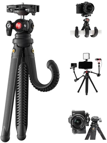 Freewell Vlogpod - Treppiede 3K con supporto per telefono, supporto per scarpa fredda e vite da 1/4, compatibile con iPhone, DSLR, action camera, ideale per selfie di vlogging, supporta fino a 3 kg