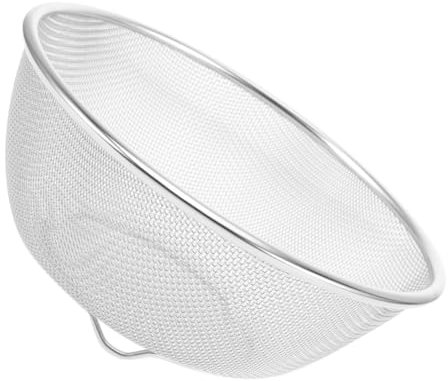 Alipis panier de vidange passoire pour égouttoir drain Panier d'égouttage pour pâtes Filtre à impuretés de cuisine rondelle de riz moulin à sauce tomate Acier inoxydable Silver