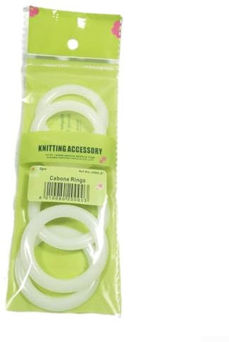 Entgoinggo Anillos de ganchillo de plástico para hacer bolsas y proyectos de manualidades, asas de bolso, aros de 12,7 mm a 50 mm para coser tejer (50 mm)
