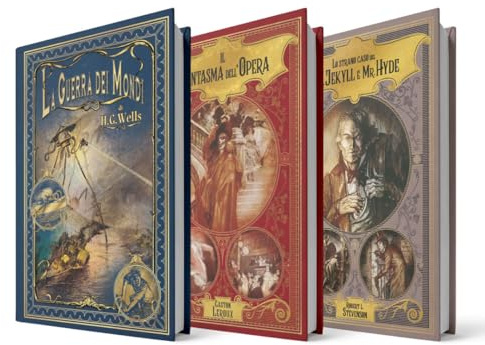 Collezione I primi Maestri del Fantastico Pack II. Contiene 3 libri: La guerra dei mondi, Il fantasma dell'opera e Lo Strano caso del Dr. Jekyll e Mr. Hyde