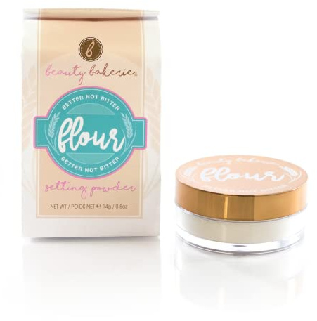 Beauty Bakerie Flour Setting Powder for Foundation, Loose Face Powder Makeup, Perfect for Oily Skin, Long-Lasting Matte Finish, Ideal for Baking and Blurring, 0.5oz, Oat (Translucent)