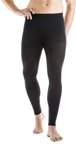 Relaxsan Zero 3000 (Noir, XL) Pantalon Collant Thermique Homme caleçons Long sous-vêtements Respirant en Fibre Dryarn et Laine Mérinos