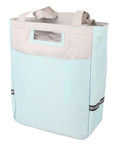 Hapo-G - Sacoche vélo Porte Bagage arrière - Sac Isotherme/Glaciere - Accessoire Velo Electrique (VAE), VTT, VTC, Ville - Capacité de 16L - Bleu/Gris - 39 x 13,5 x 31 cm