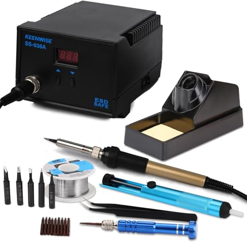 KeenWise 60W Digital Display Soldering Iron Station Kit KW-SS-938A